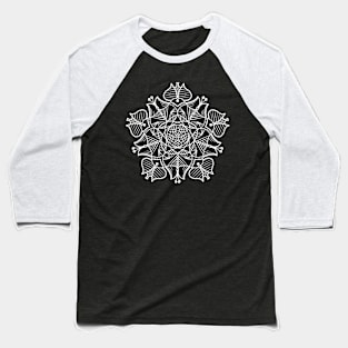 Lotus Mandala Baseball T-Shirt